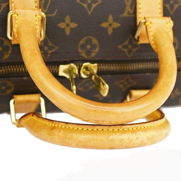 LOUIS VUITTON Keepall 45 Travel Hand Bag Monogram Leather Brown - Picture 7 of 16
